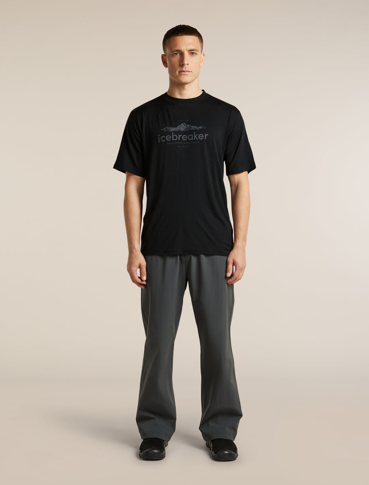 T-shirt 150 Tech Lite Relaxed icebreaker Heritage Black - 3