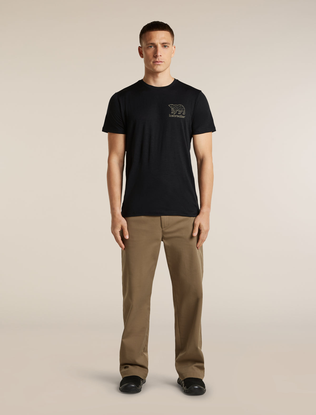 T-shirt 150 Tech Lite Forest Footsteps Black - 3