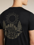 T-shirt 150 Tech Lite Forest Footsteps Black - 7