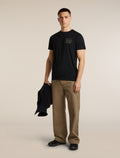 T-shirt 150 Tech Lite Forest Footsteps Black - 4