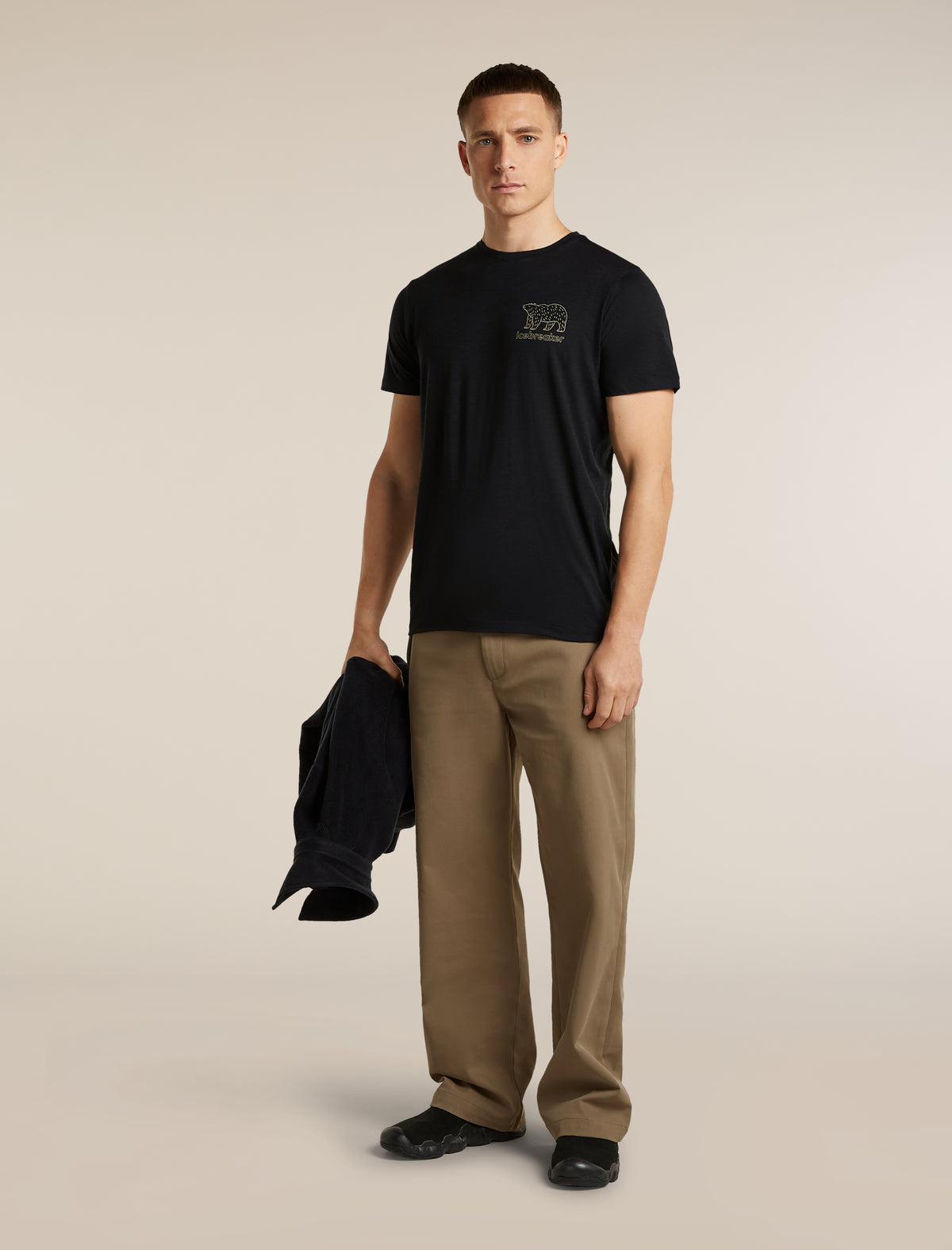 T-shirt 150 Tech Lite Forest Footsteps Black - 4