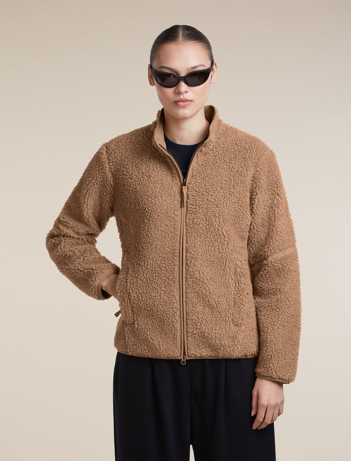 icebreaker® 960 RealFleece™ High Pile med dragkedja Bay Hthr/Cumn Women - 5