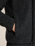 icebreaker® 960 RealFleece™ High Pile med dragkedja Jet Hthr/Black Men - 7