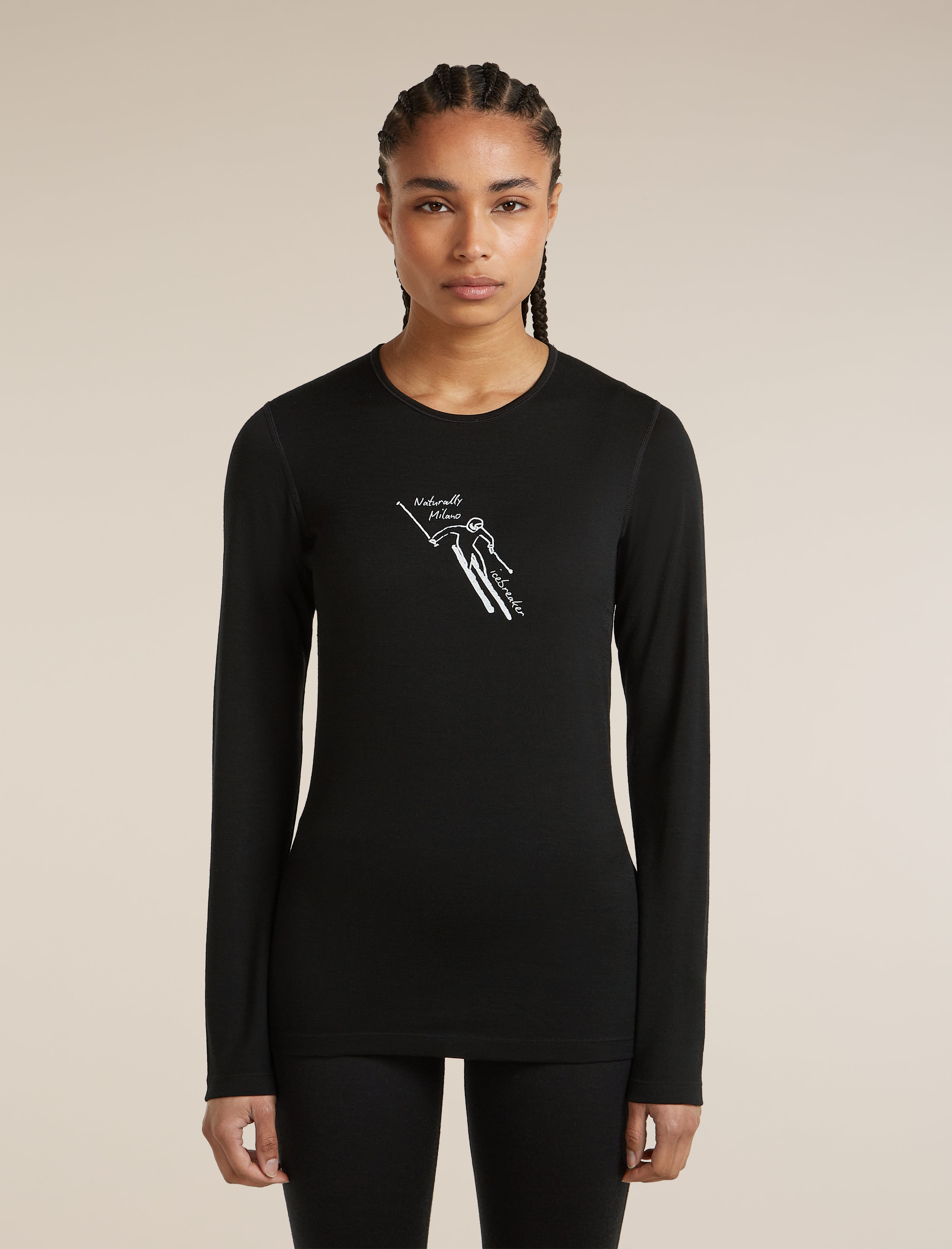 UIILO Maglia Termica Donna A Coste - Manica Lunga, Morbida E Calda, Biancheria Intima Invernale