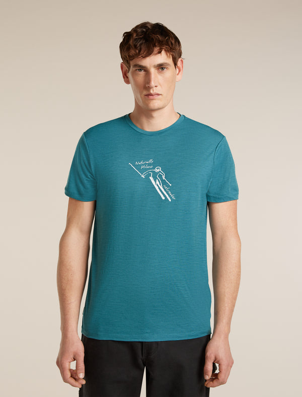 100% merinowollen T-shirt voor heren lichtgewicht geurwerend 1 stuk 100% merinowollen T-shirt voor heren lichtgewicht geurwerend 1 stuk