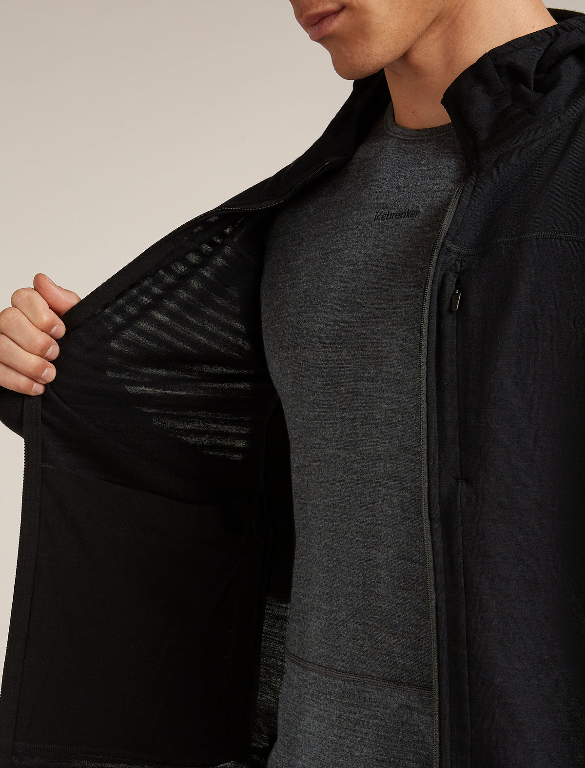 300 RealFleece™ Descender Zip Hoodie Black - 6
