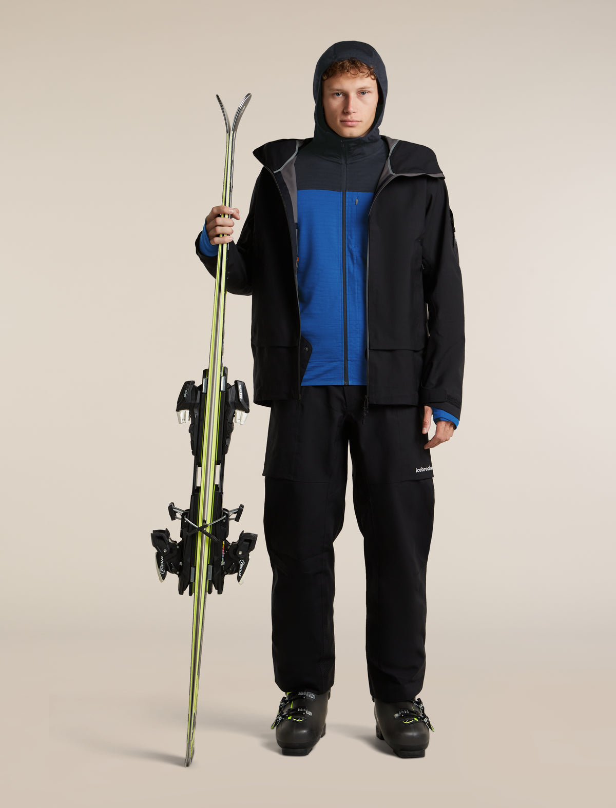 300 RealFleece™ Descender Zip Hoodie Lazurite/Midnight Navy/Cb - 4
