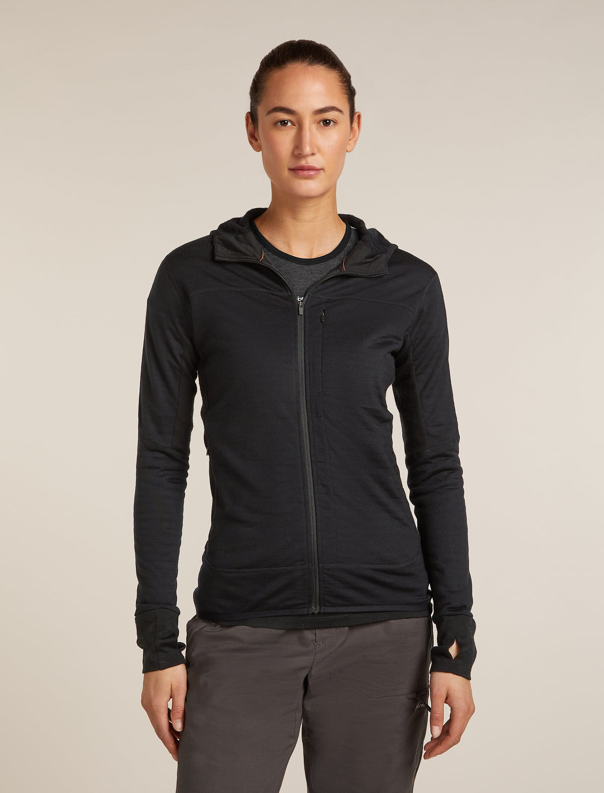 300 RealFleece™ Descender Zip Hoodie Black - 1