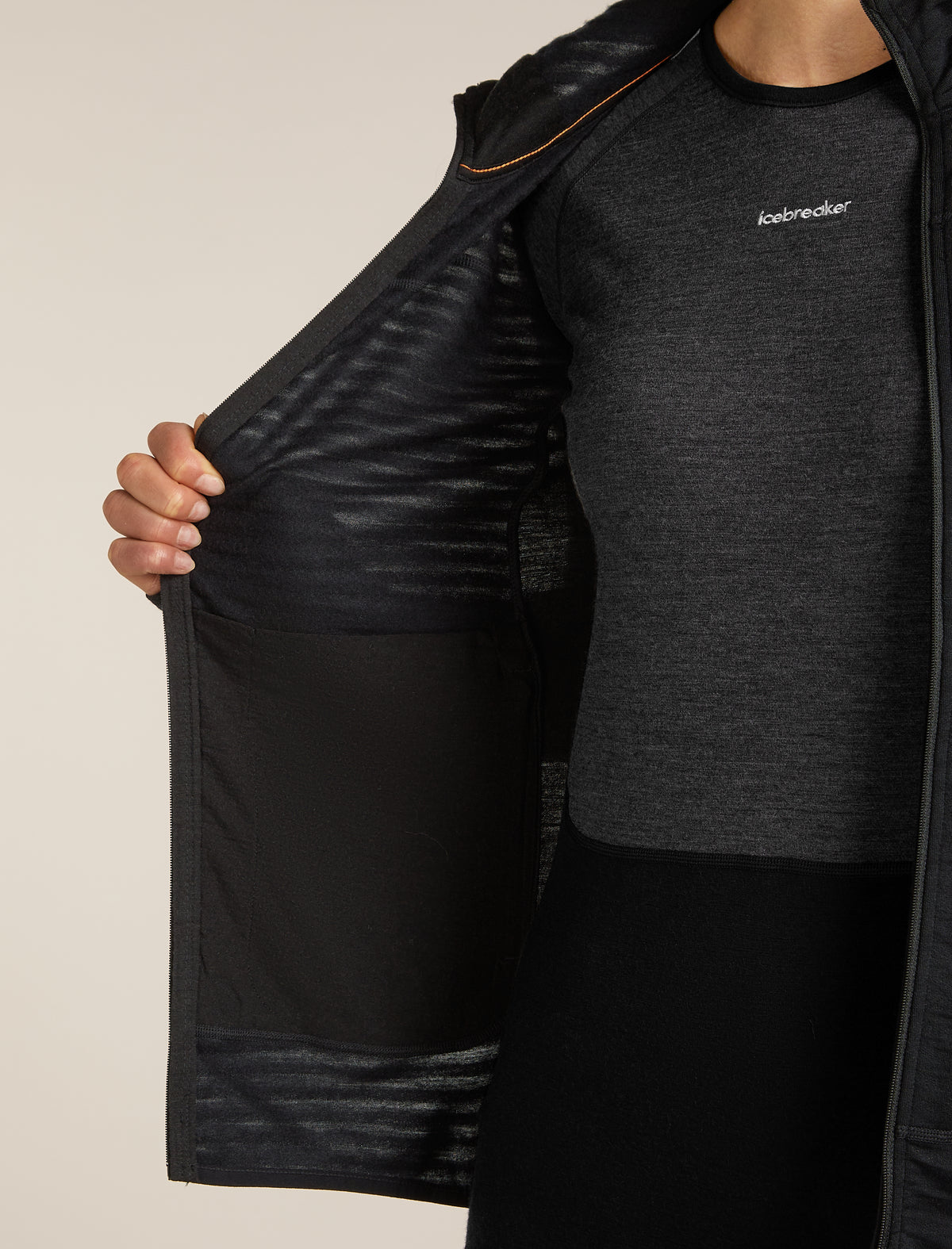 300 RealFleece™ Descender Zip Hoodie Black - 10