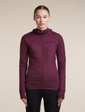 300 RealFleece™ Descender Zip Hoodie Dk Berry - 1