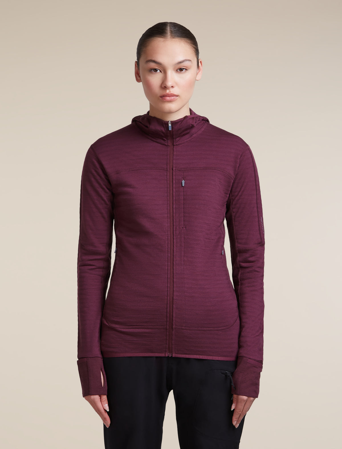 300 RealFleece™ Descender Zip Hoodie Dk Berry - 1