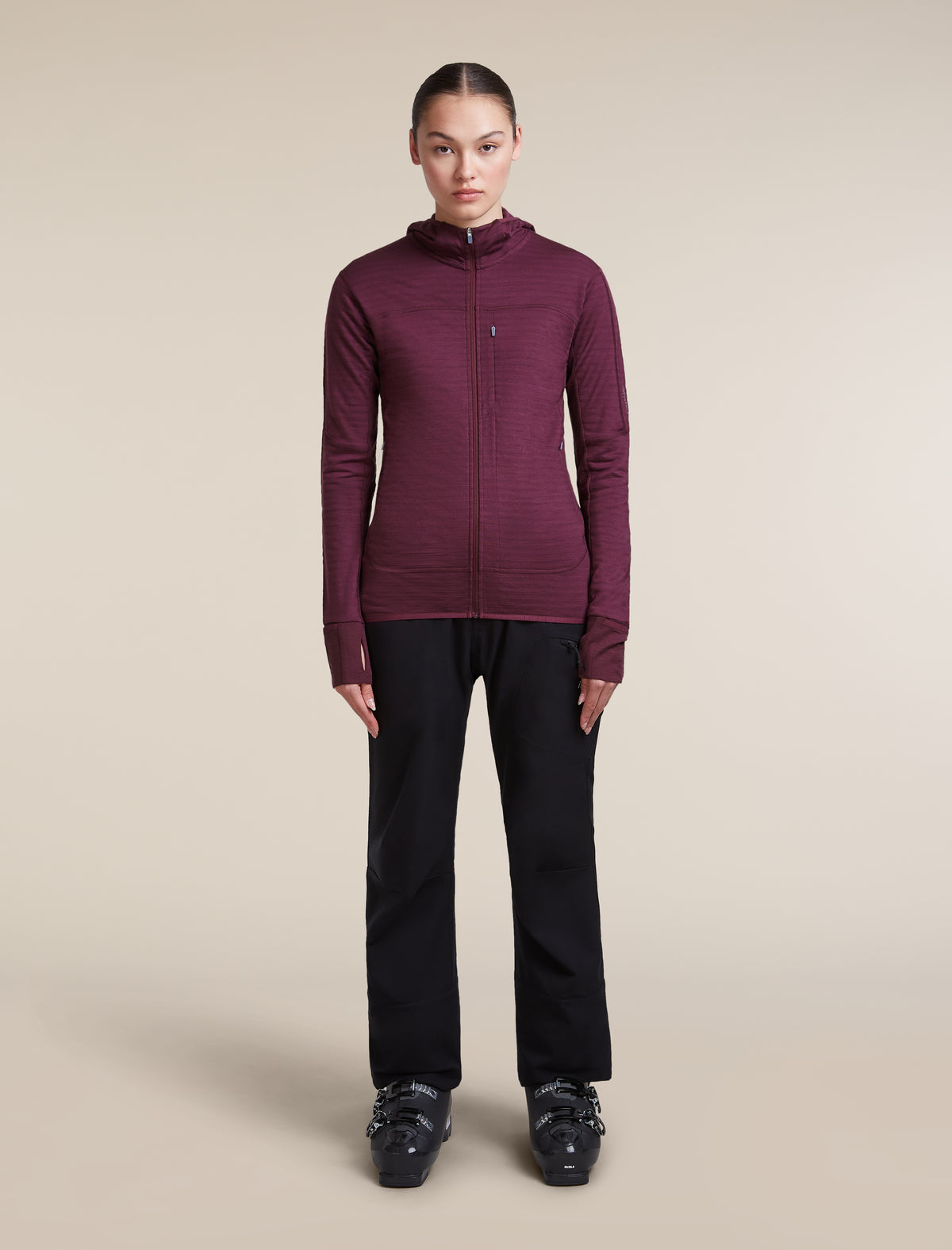 300 RealFleece™ Descender Zip Hoodie Dk Berry - 3