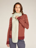 Unisex RealFleece™ Merino High Pile Scarf Ecru heather - 3