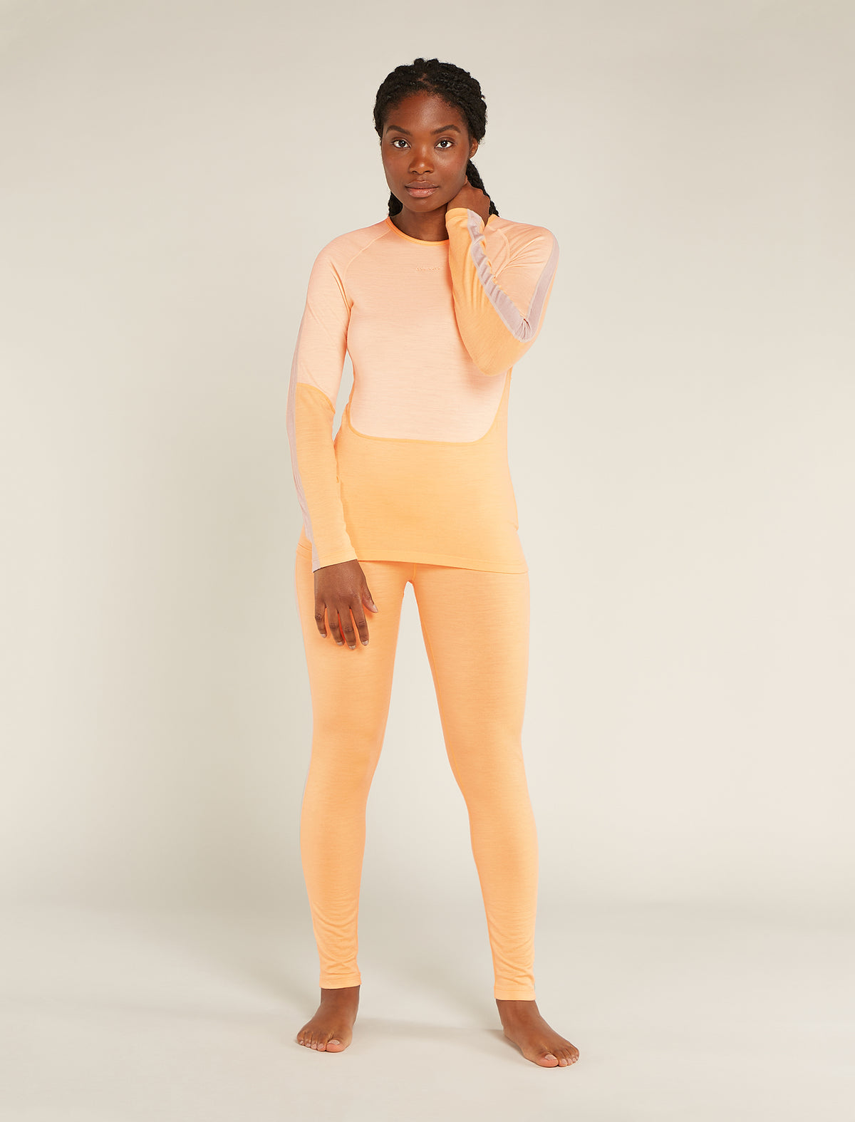 Women's Merino 200 Sonebula Thermal Leggings Feldspar/Moss - 3