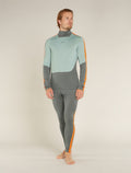 Men's 200 Sonebula Long Sleeve High Neck Thermal Top Galaxy/Moss/Blaze - 4