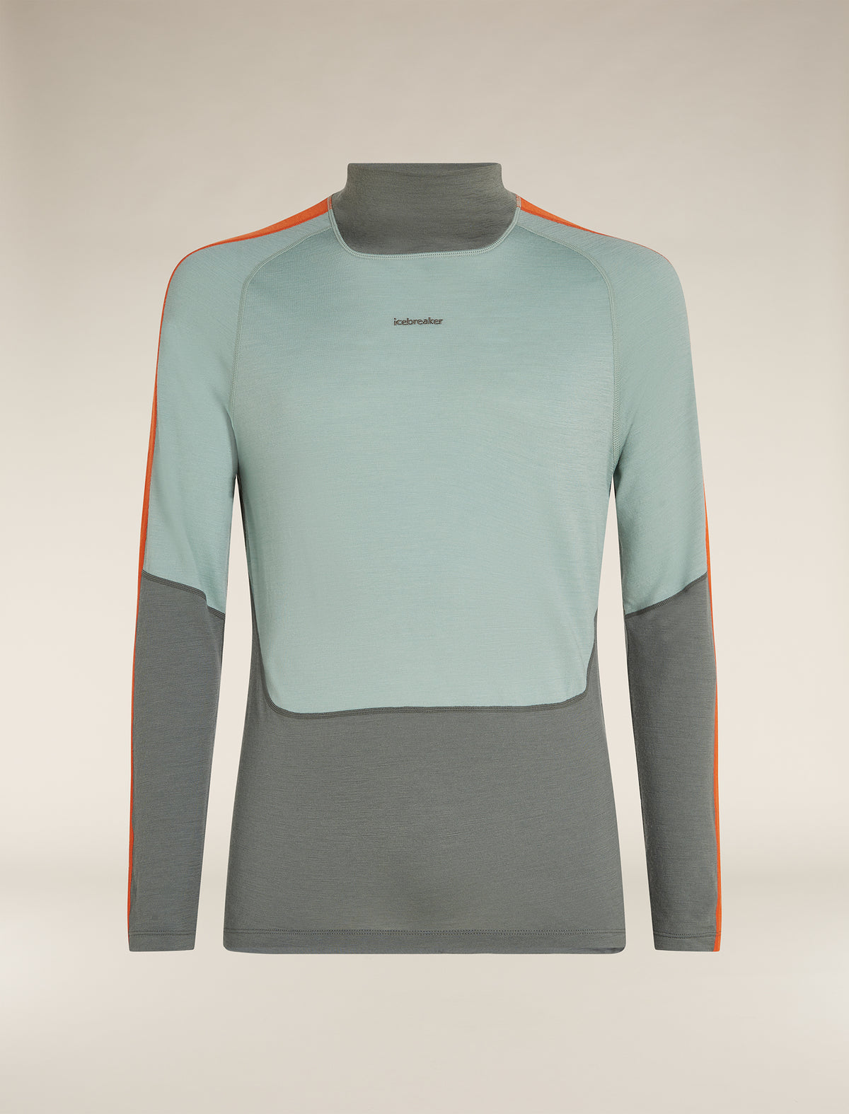 Men's 200 Sonebula Long Sleeve High Neck Thermal Top Galaxy/Moss/Blaze - 8