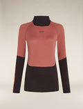 Women's 200 Sonebula Long Sleeve High Neck Thermal Top Bittersweet/Cedar - 9