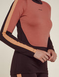 Women's 200 Sonebula Long Sleeve High Neck Thermal Top Bittersweet/Cedar - 7