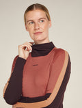 Women's 200 Sonebula Long Sleeve High Neck Thermal Top Bittersweet/Cedar - 8