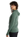 Women's Merino Quantum III Long Sleeve Zip Hoodie Sage - 6
