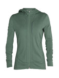 Women's Merino Quantum III Long Sleeve Zip Hoodie Sage - 7