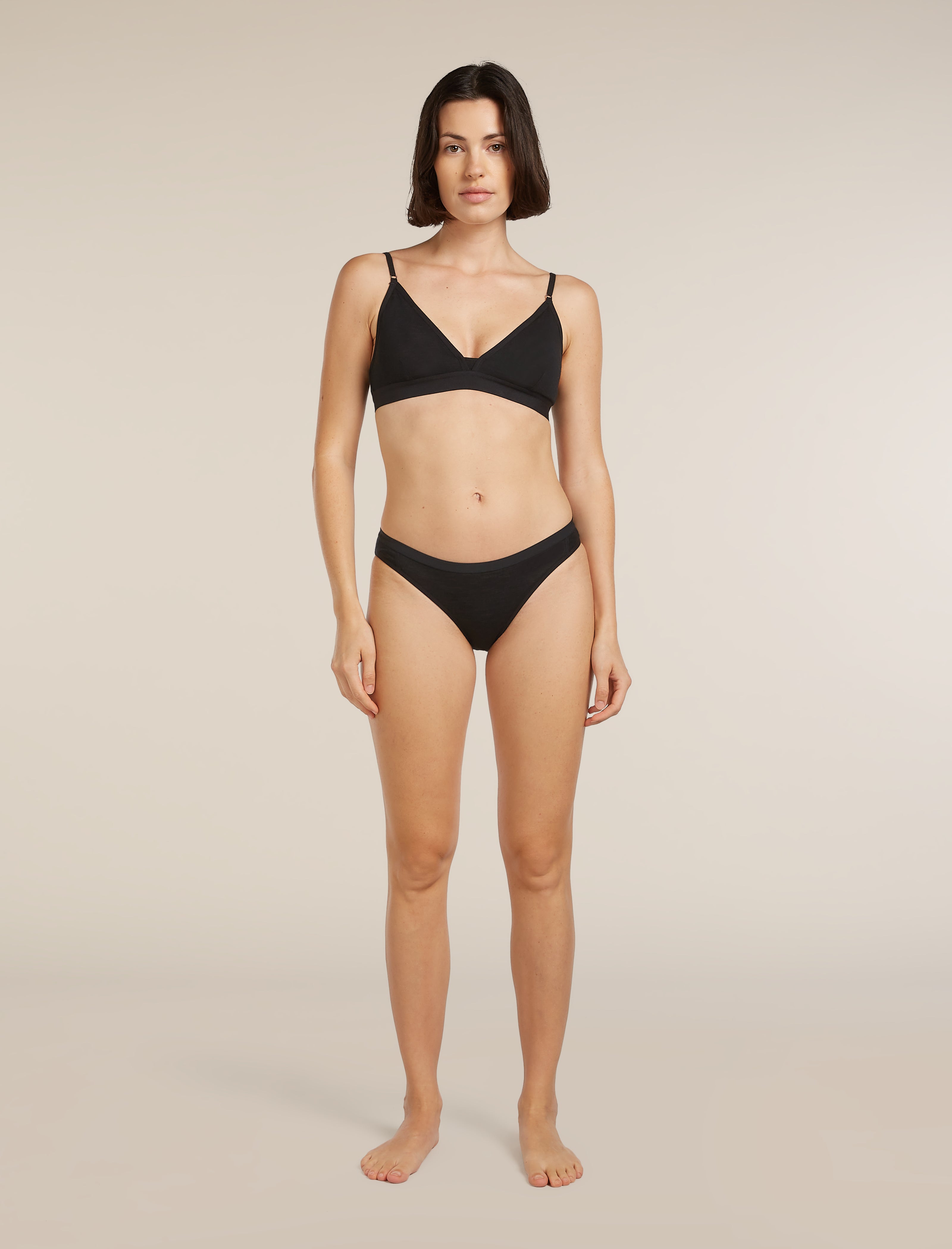 150 Siren Bikini | icebreaker Black
