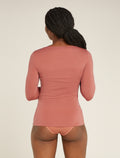 Women's Merino 150 Siren Long Sleeve Sweetheart Top Cedar Wood - 2