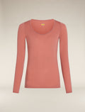 Women's Merino 150 Siren Long Sleeve Sweetheart Top Cedar Wood - 7