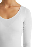 Maglia con scollo a cuore e maniche lunghe in lana merino Siren Donna  - 7
