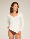 Maglia con scollo a cuore e maniche lunghe in lana merino Siren Donna  - 9