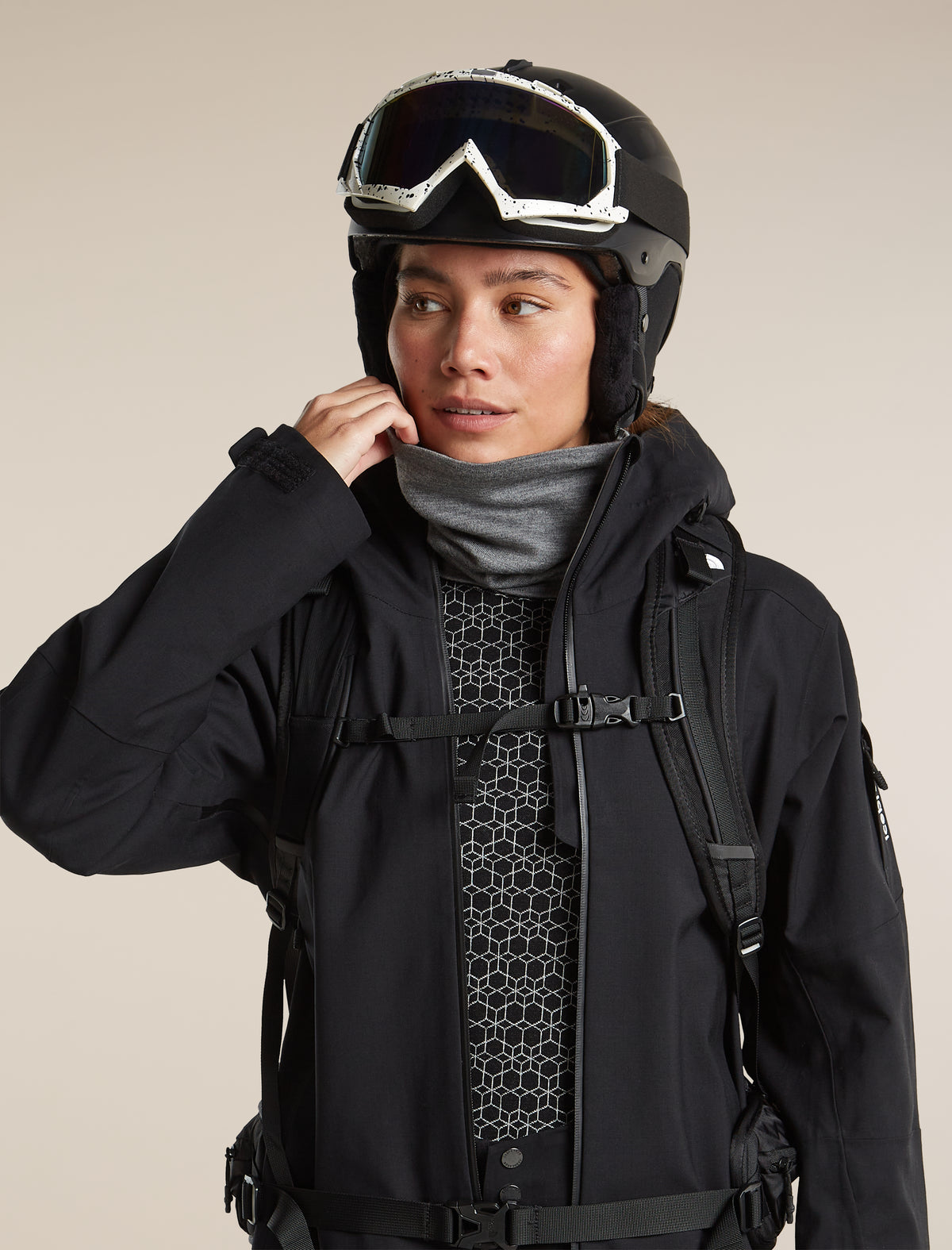 icebreaker® Merino Apex Chute Unisex Gritstone Heather Unisex - 5