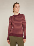 Women's Waypoint Crew Sweater Port/Cedarwood - 1