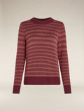 Women's Waypoint Crew Sweater Port/Cedarwood - 9