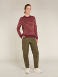 Women's Waypoint Crew Sweater Port/Cedarwood - 5