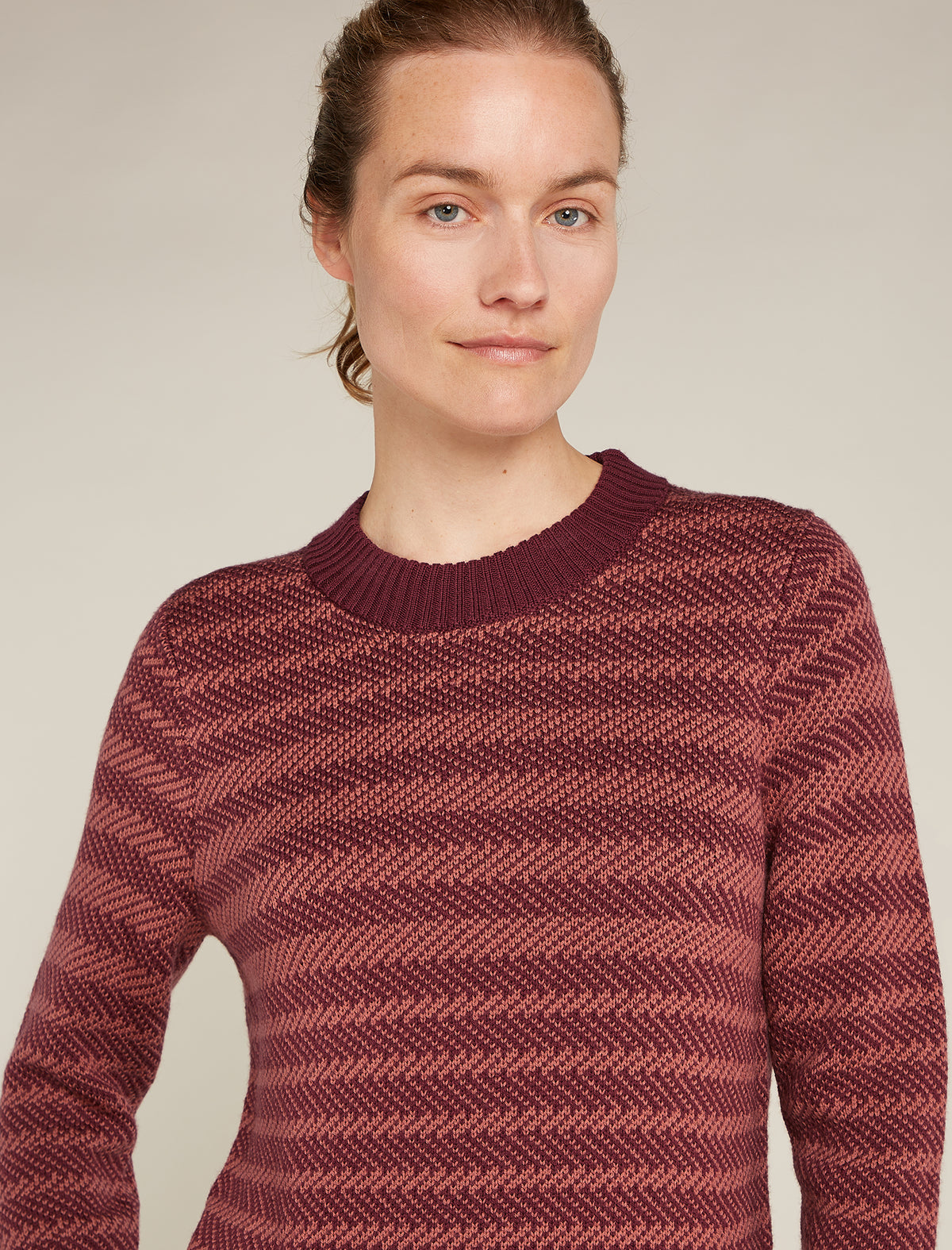 Women's Waypoint Crew Sweater Port/Cedarwood - 6