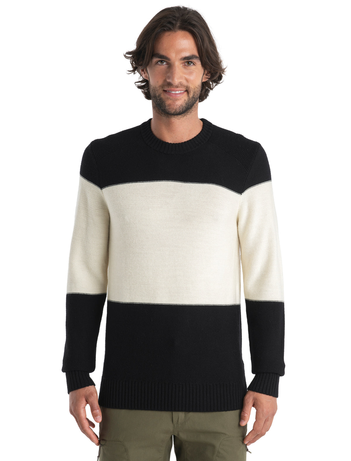 Men's Waypoint Crew Sweater Black/Undyed - 1