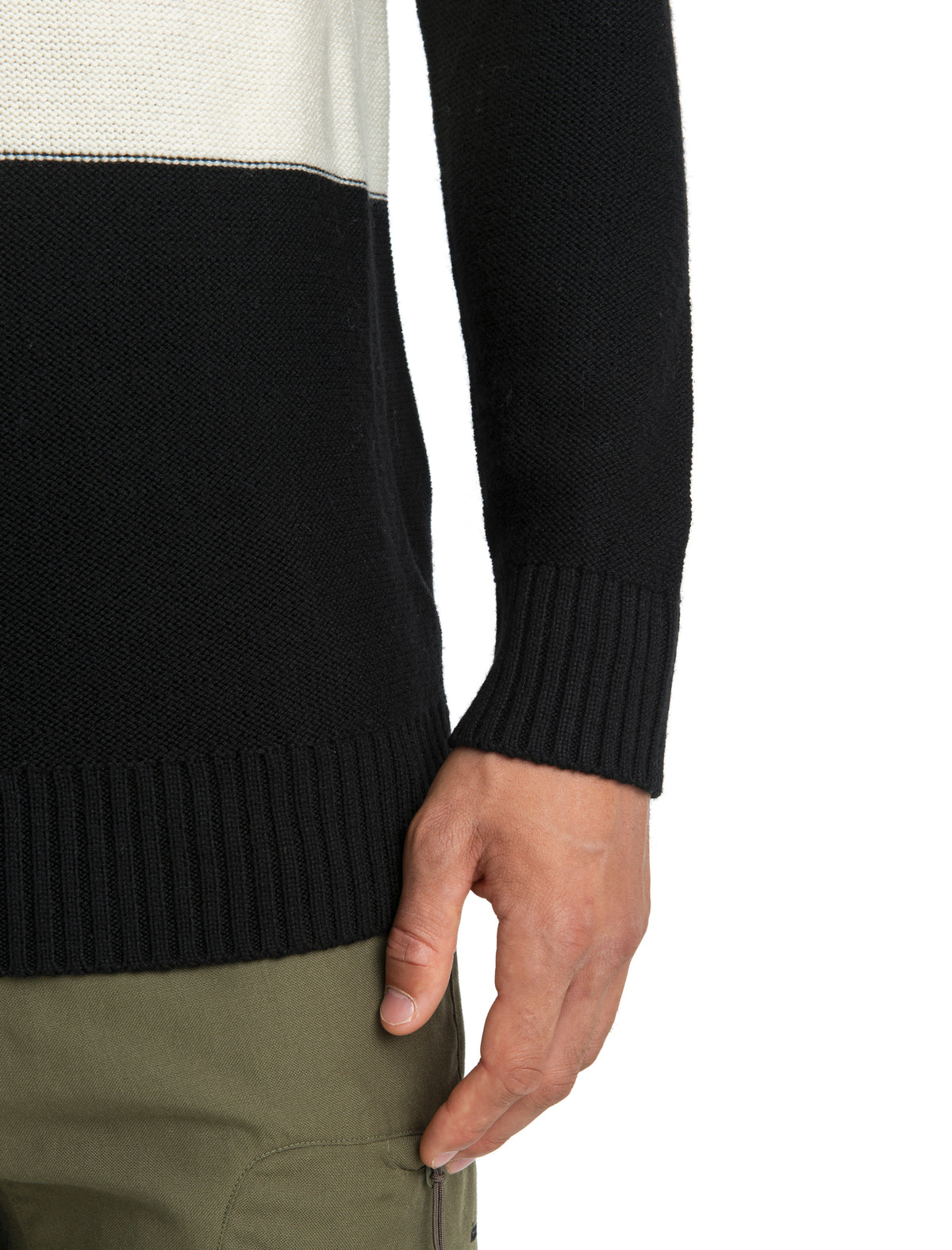 Men's Waypoint Crew Sweater Black/Undyed - 4