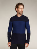 Men's Waypoint Crew Sweater Midnight Navy/Royalnavy - 1