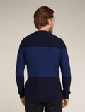 Men's Waypoint Crew Sweater Midnight Navy/Royalnavy - 2