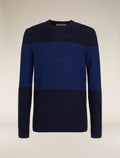 Men's Waypoint Crew Sweater Midnight Navy/Royalnavy - 7