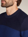 Men's Waypoint Crew Sweater Midnight Navy/Royalnavy - 5