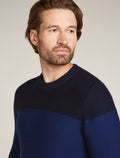 Men's Waypoint Crew Sweater Midnight Navy/Royalnavy - 6