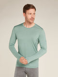 Men's Merino 200 Oasis Long Sleeve Crew Thermal Top Moss - 1