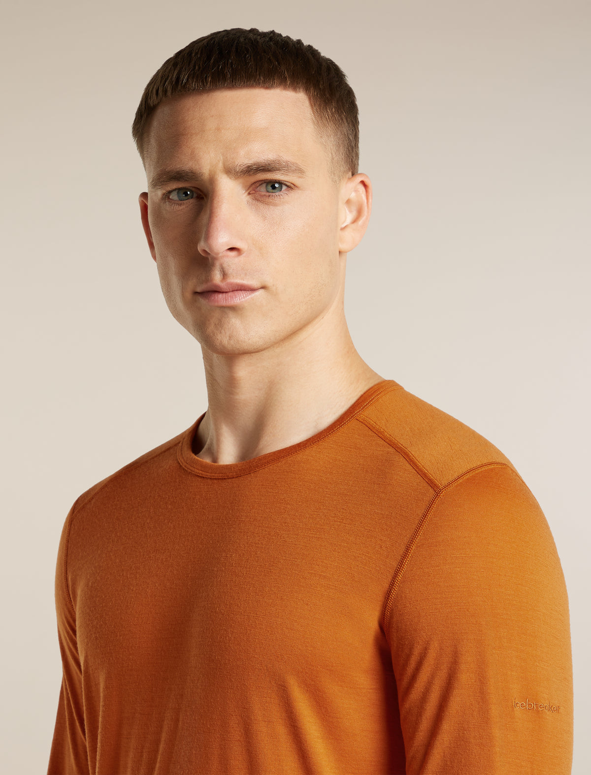 icebreaker® Merino 200 Oasis Thermo-Langarmshirt mit Rundhalsausschnitt Herren Spice Men - 8