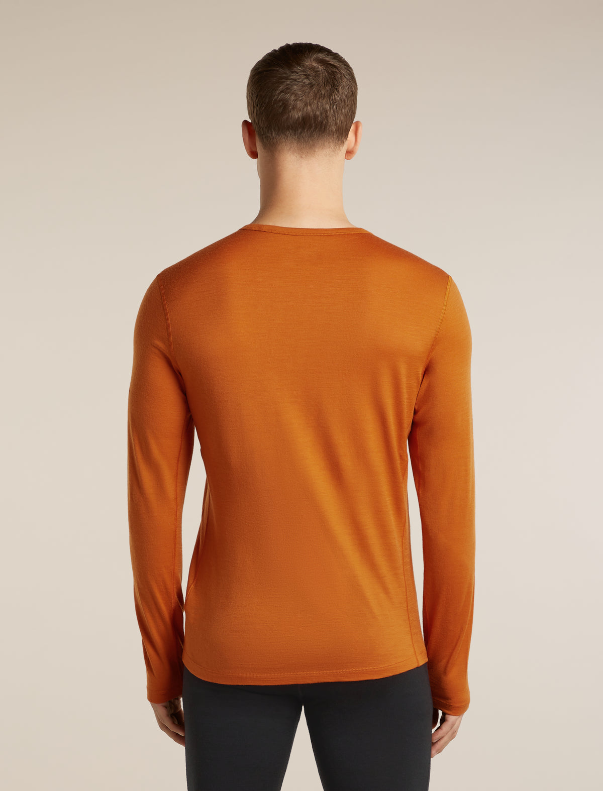 icebreaker® Merino 200 Oasis Thermo-Langarmshirt mit Rundhalsausschnitt Herren Spice Men - 2
