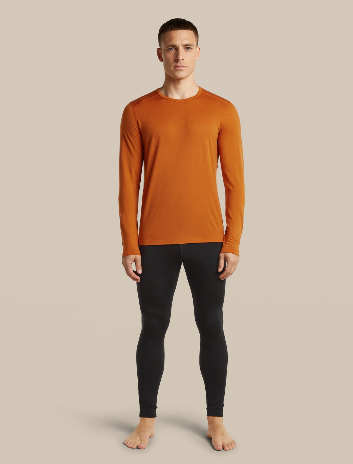 icebreaker® Merino 200 Oasis Thermo-Langarmshirt mit Rundhalsausschnitt Herren Spice Men - 3