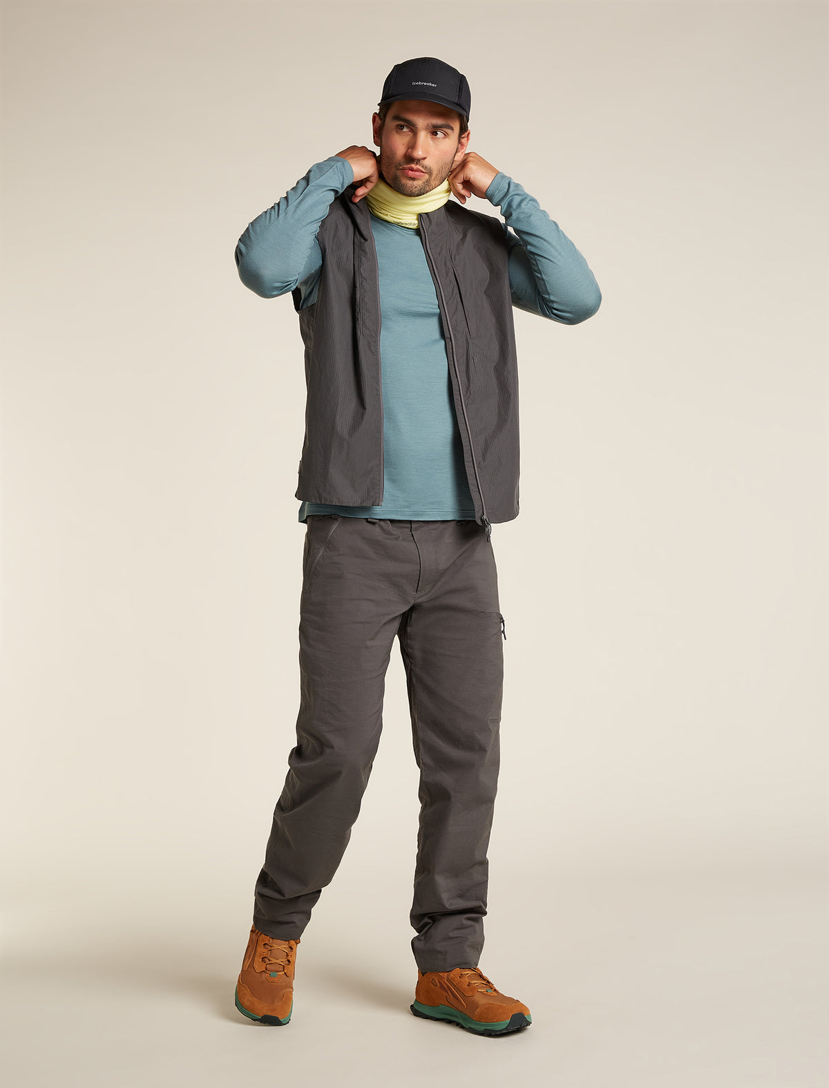 Haut col rond isotherme Oasis Long Sleeve Crewe 200 en mérinos Men's  - 4