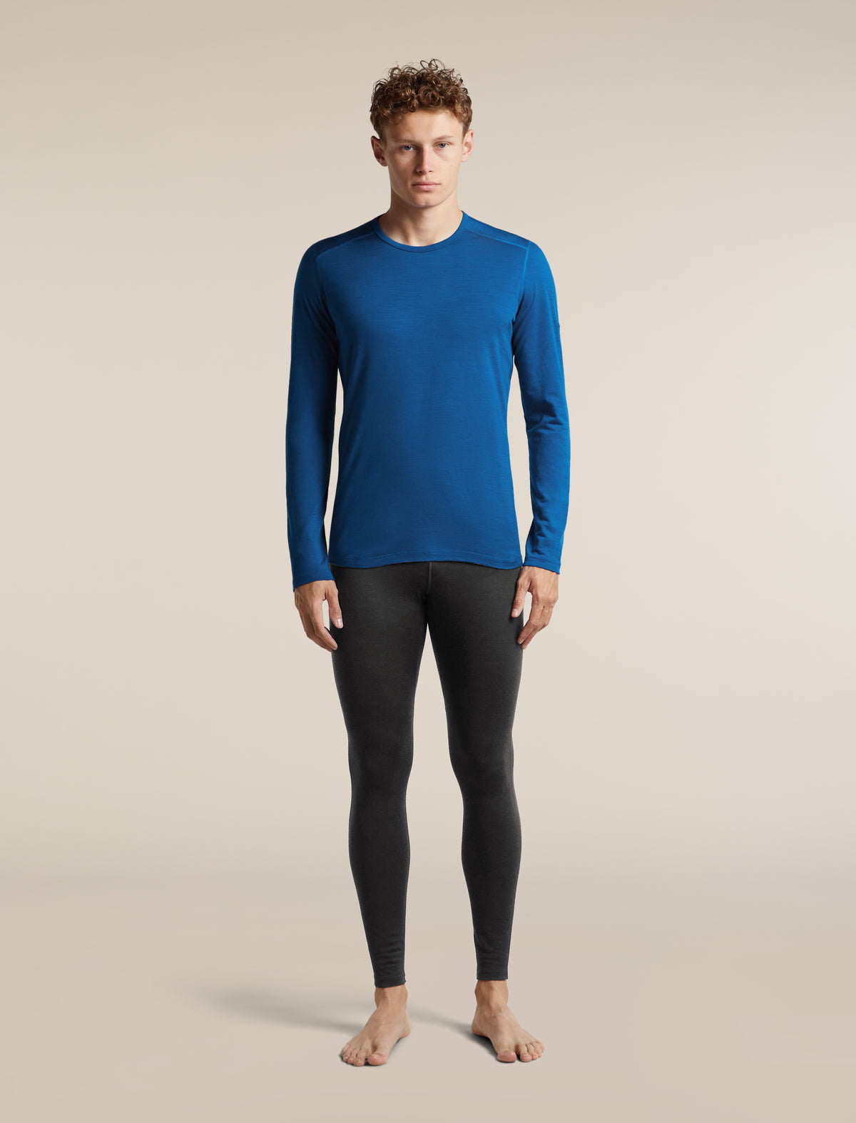 icebreaker® Merino 200 Oasis Thermo-Langarmshirt mit Rundhalsausschnitt Herren Lazurite Men - 3