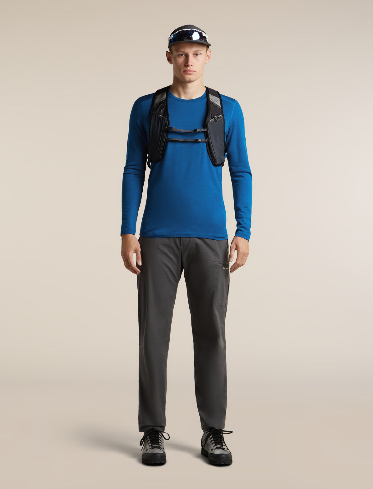icebreaker® Merino 200 Oasis Thermo-Langarmshirt mit Rundhalsausschnitt Herren Lazurite Men - 4