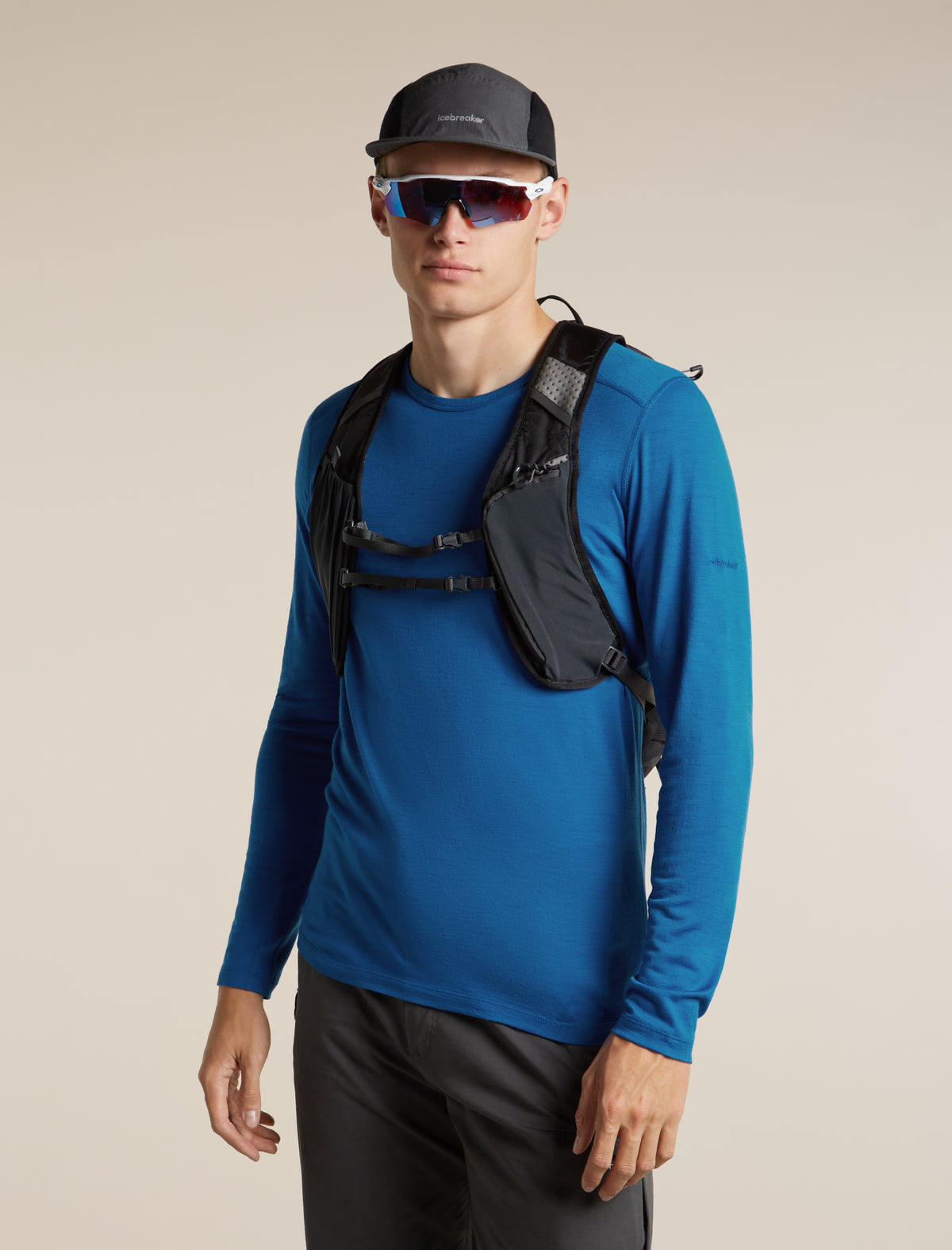 icebreaker® Merino 200 Oasis Thermo-Langarmshirt mit Rundhalsausschnitt Herren Lazurite Men - 5